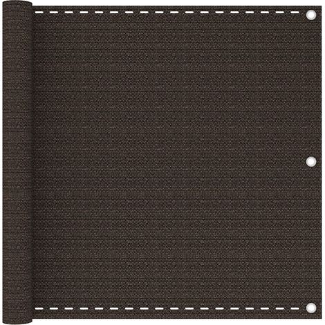 Schermo Frangivista per Balcone Marrone 90x500 cm in HDPE vidaXL (1/5)