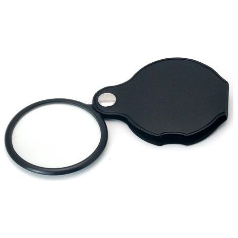 Tragbare, faltbare Taschenlupe mit 5-facher Vergrößerung und hochauflösender Glaslinse (1/5)