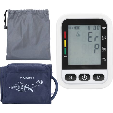 Tensiomètre numérique automatique pour bras, brassard noir et blanc, mesure précise de la pression artérielle, affichage digital, tonomètre de qualité médicale (1/5)