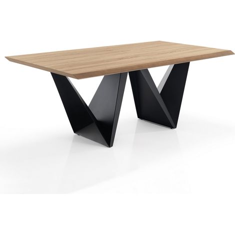 Mesa fija efecto madera acabado fresno cm. Al.76 x P.100 x L.200 (1/3)