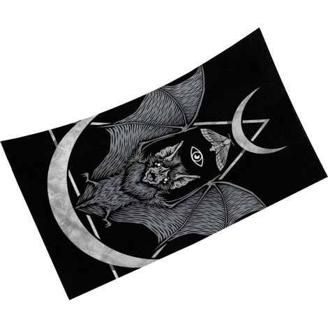 Serviette de plage à motif chauve-souris, grande serviette de plage pour piscine, 160 x 80 cm (1/5)