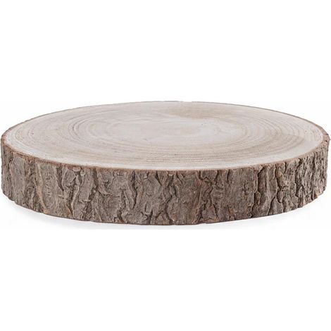 Piatto decorativo Marvin in legno Ø23x3h