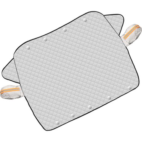 Pare-brise protection hiver voiture, film alu épais 9 aimants, couverture extérieure anti-givre neige vent, bouclier pare-brise magnétique (1/5)