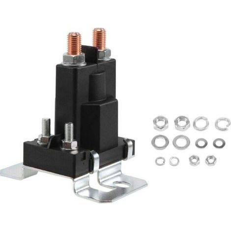 Relais Isolateur Batterie 500A 12V 4 Bornes Double Démarrage Pour Commutateur Alimentation Voiture (1/4)