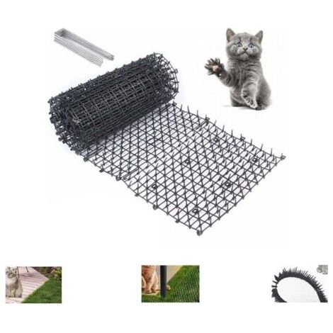 SABIR Tapis Anti-Chat avec Pointes,200x30cm Tapis de Dissuasion répulsif pour Chat Chien Animal,avec 8 Ancrages au Sol en Forme de U, Répulsif Chats Chiens Naturel & Écologique (1/5)