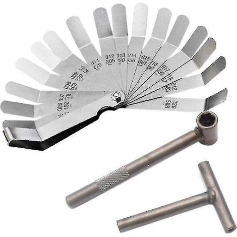 Jeu de 3 clés de réglage de soupapes moteur + jauge d'épaisseur 0,0 - En stock (1/5)