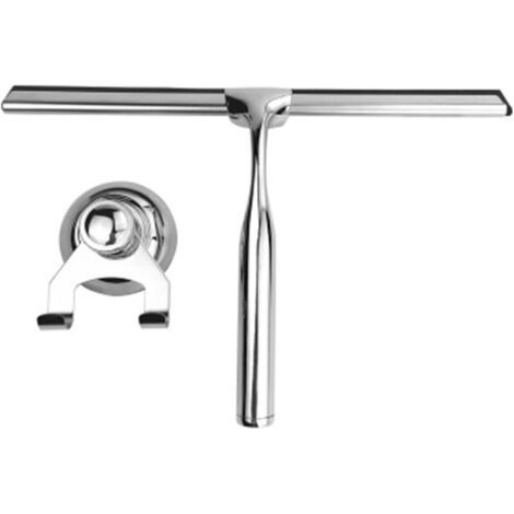 Raclettes de Douche Tergivetro in acciaio inox, set di pulizia per vetri, raschietto per vetri, detergente per doccia, auto, specchio, cucina, bagno, pavimento (1/4)