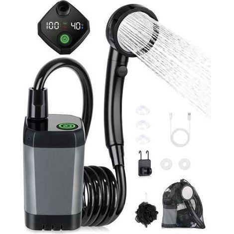 HOXILEELEO - Brosse de nettoyage flexible pour tube d'alimentation - Outil de nettoyage de tuyau - Noir(2M)- (1/4)