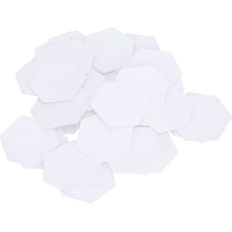 100 pièces gabarit de patchwork hexagonal en papier, modèle de couture DIY, outil de quilting 22mm (1/5)