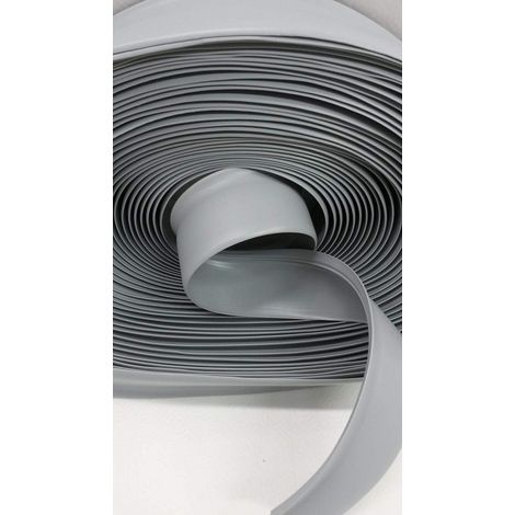 Plinthe souple flexible en PVC / qualité MadeInNature®/ Blanc, Gris clair, Gris foncé, Noir, / Longueur et hauteur au choix - Gris clair - 60 mm - 20 mètres. (1/5)