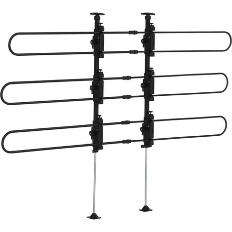 Griglia divisoria regolabile per cani auto in acciaio nero 89-150 x 9 x 76-124 cm HOMVRA (1/5)