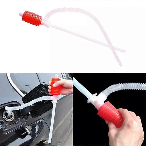 Siphon manuel pour camions (huile/gaz/liquides), livraison de carburant/diesel, pompe manuelle, ventouse, siphon manuel pour pompe à eau/produits chimiques liquides. (1/4)