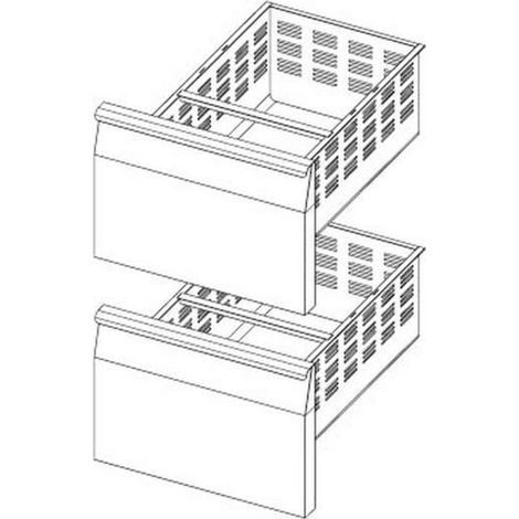 Kit Tiroir 2 x GN 1/1 pour Table Réfrigérée Série 700 - AFI Collin Lucy (1/2)