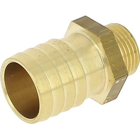 Embout laiton cannelé Ø20 mâle 3/8 (1/2)