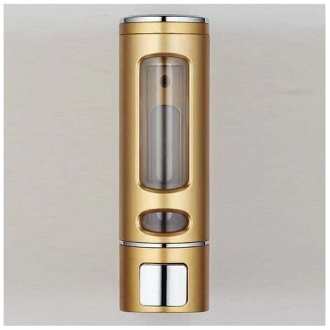 Golden soap dispenser 400ML simple soap dispenser, wall-mounted shower gel dispenser, soap pot (1/3)