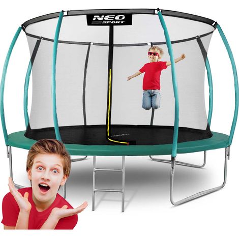 Trampoline de jardin profilé Neo-Sport 374 cm (12 pi) avec filet intérieur (1/5)
