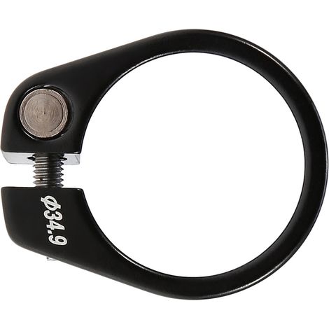 Collier de serrage de tige de selle de vélo en alliage d'aluminium 34,9 mm, accessoire pour VTT (noir) (1/5)