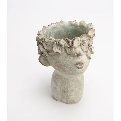 Amadeus - Vase enfant fleurs en pierre H25 cm