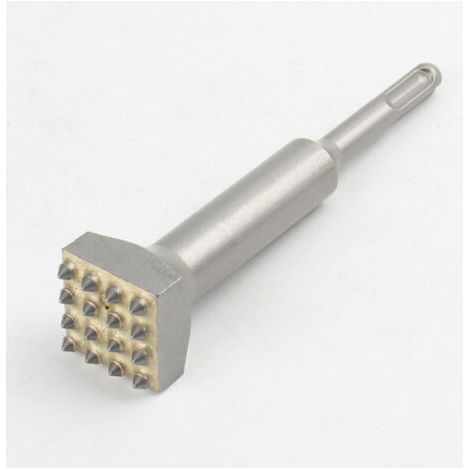 Marteau perforateur électrique rotatif, outil de démolition adapté au béton, aux murs, aux carreaux et aux surfaces rugueuses, couleur argent. (1/3)