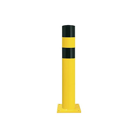 Bolardo de protección  tamaño XL  negro y amarillo  para