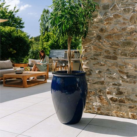 Macetero BACCHUS 50x68cm azul ultramar (1/4)