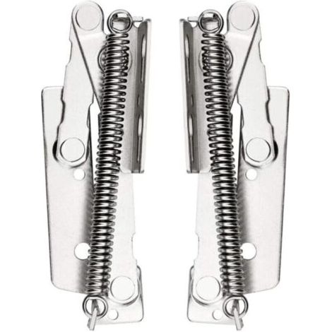 2 Pcs Charnière de Porte d'armoire, Charnière à Ressort, 80 ° Paumelles de Porte Pour Portes de Meuble Haut, Placard, Armoire de Cuisine Capacité de Charge Jusqu'à 10 Kg (1/5)