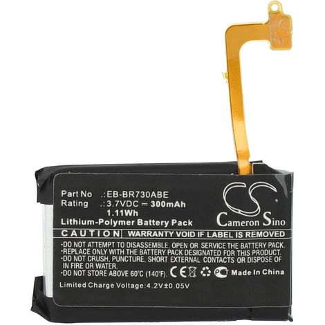 vhbw Akku Ersatz für Samsung GH43-04538B für Smartwatch Uhr Fitnessarmband (300 mAh, 3,7 V, Li-Polymer) + Werkzeug-Set