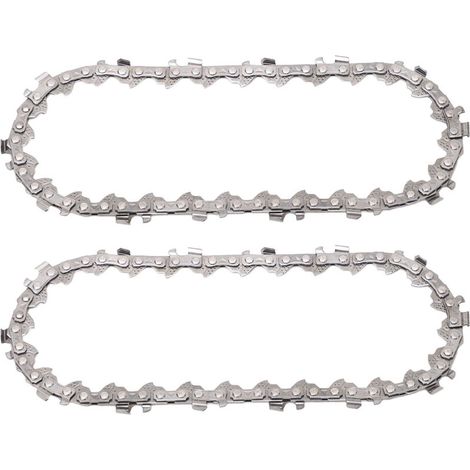 Catena per motosega da 4 pollici, 2 pezzi, 28 maglie motrici, mini accessori di ricambio in acciaio legato -Crezuo