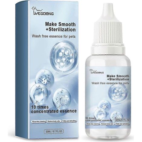 2025 Yegbong Pet Essence jetable pour chats et chiens - Soin parfumé sans eau, déodorant, nettoyant et adoucissant (1/5)