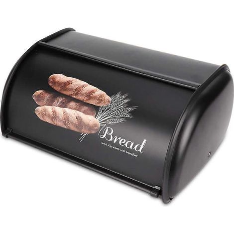 Boîte à pain métallique grande capacité, boîte de rangement, organisateur de cuisine, 3,1-4 litres (1/5)