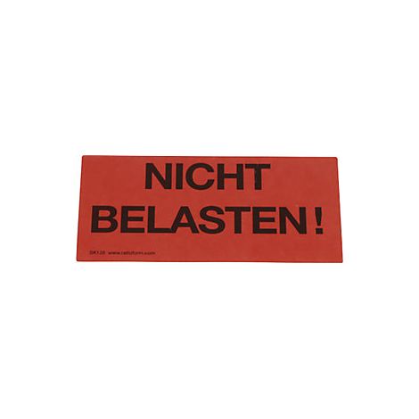 ratioform  Etichette segnaletiche  stampa Nicht belasten 