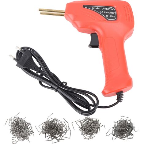 Pistolet à souder 50W avec témoin lumineux LED, fiche UE 200-240V, machine à souder portative rouge pour réparations plastiques quotidiennes (1/5)