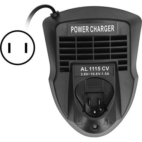 Chargeur de batterie en ligne pour perceuse électrique Bosch BS3.6‑10.8V Li‑ion, prise US 100‑240V