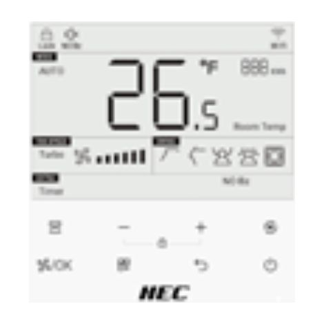 Hec by Haier Comando Centralizzato Wi-Fi E60-HEC per Climatizzatori Canalizzati e Cassetta