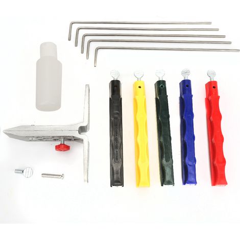 Professionelles Küchenmesser-Schärfset mit Schleifsteinen und Winkelschleifer (1/5)