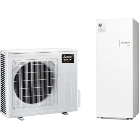 Pompa di calore aria-acqua Mitsubishi ECODAN R32 6 kW – SUZ-SWM60VA2 con Hydrotank ERST20D-VM2E, serbatoio 200 L, classe A+++