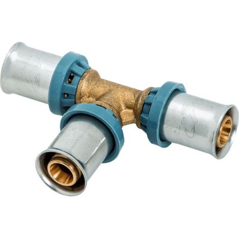 4005 Tee a 90° raccordo ø20 in ottone a pressare DeltaPress 4005200000001 (1/2)