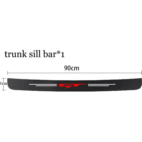 (1 pièce pour GT 2) Seuil de porte de voiture en fibre de carbone,autocollants de protection anti-rayures pour Kia GT Line,Sportage,Ceed,Picanto,K5,K3 et Stonic (1/3)