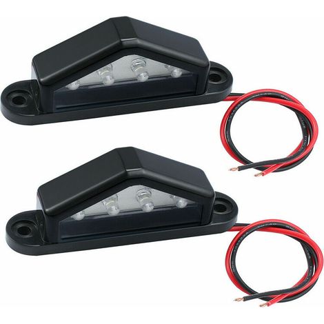 Super lumineux plaque d'immatriculation lumière remorque camion van RV plaque d'immatriculation lumière remorque RV voiture modification accessoires