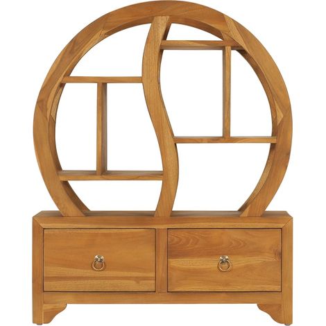 Maison Exclusive - Armadietto con Mensola Yin Yang 68x26x83 cm in Legno di Teak (1/5)