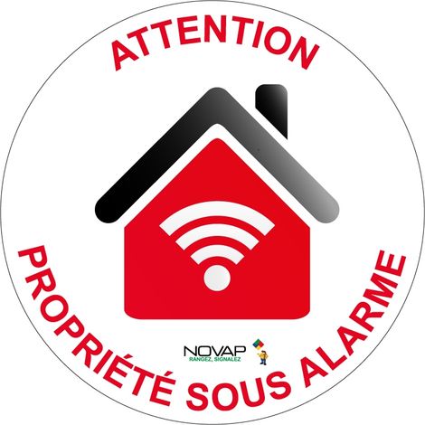 Novap – Panneau de signalisation rigide Ø80mm – Polystyrène choc – Épaisseur 2 à 4 mm – Traitement anti-UV – 4021676