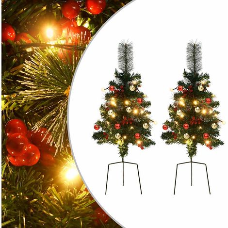 Alberi di Natale Artificiale per Viali 2 pz 76 cm in PVC vidaXL (1/5)