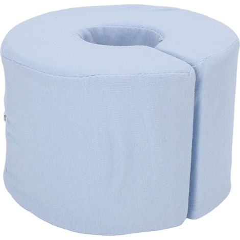 Oreiller de surélévation pour jambes et chevilles - Housse amovible et lavable - Confort et soulagement des douleurs - Bleu (1/5)
