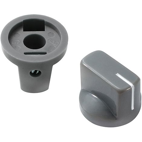 Perilla de potenciómetro gris HQ T2