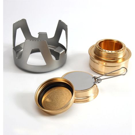 Fornello ad alcool da campeggio per esterni Mini fornello ad alcool Fornello ad alcool portatile da campeggio (grigio) (1/2)