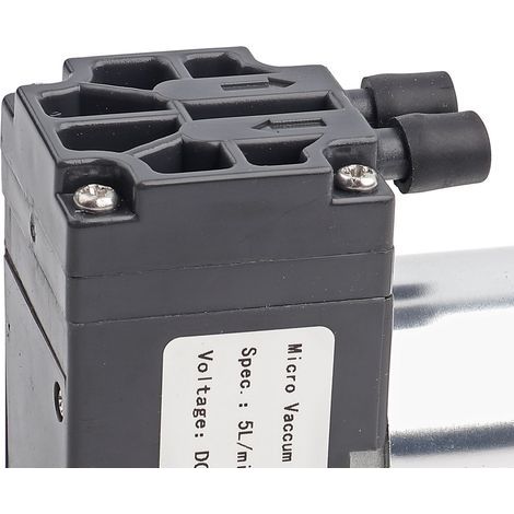 Pompe à vide miniature 12V 5L/min 120kPa avec support pour aspiration à pression négative (1/5)