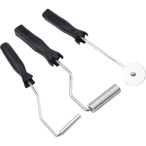 3Pcs Ensemble Fiberglass Rouleau Kit Fibre de Verre, Kit DIY Moulage Laminant Rouleau Bubble Paddle Outil pour FRP Moule en Alliage D'aluminium (1/5)