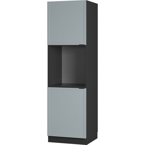 Herdumbauschrank Fame-Line, Hellblau-grau, 60 cm offen, Vicco