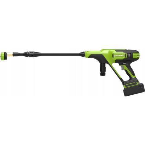 Greenworks G24PW Idropulitrice a Batteria - 24 Bar, 180 L/ora, 300W con Bottiglia di Detersivo e Tubo da 6m con Sifone, SENZA Batteria 24V e Caricabatterie, Garanzia 3 Anni (1/5)