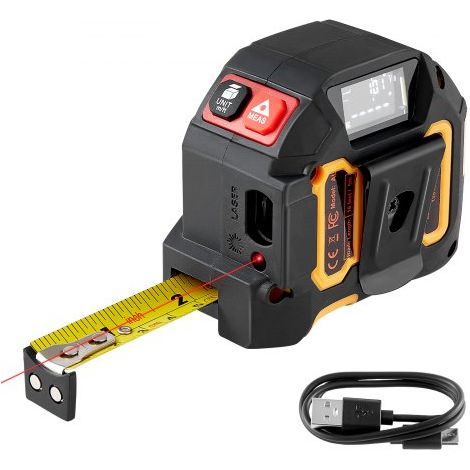 Mètre Ruban Laser 2 en 1 Ruban de Mesure Laser Rechargeable 135 (1/5)